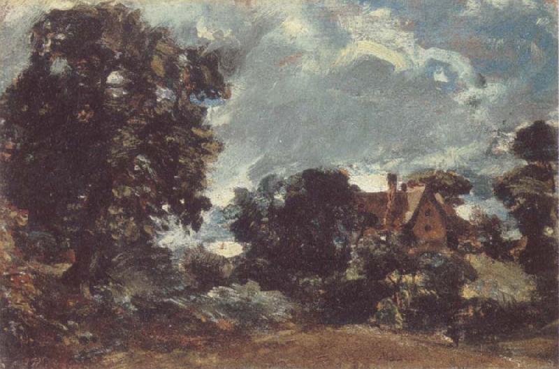 John Constable Church Farm Sweden oil painting art